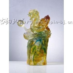 龍游四海 古法琉璃工藝品的藝術魅力